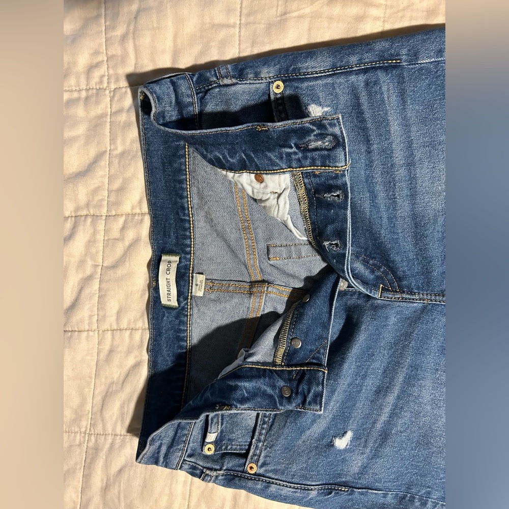 AE77 Straight Crop Jeans Size 6